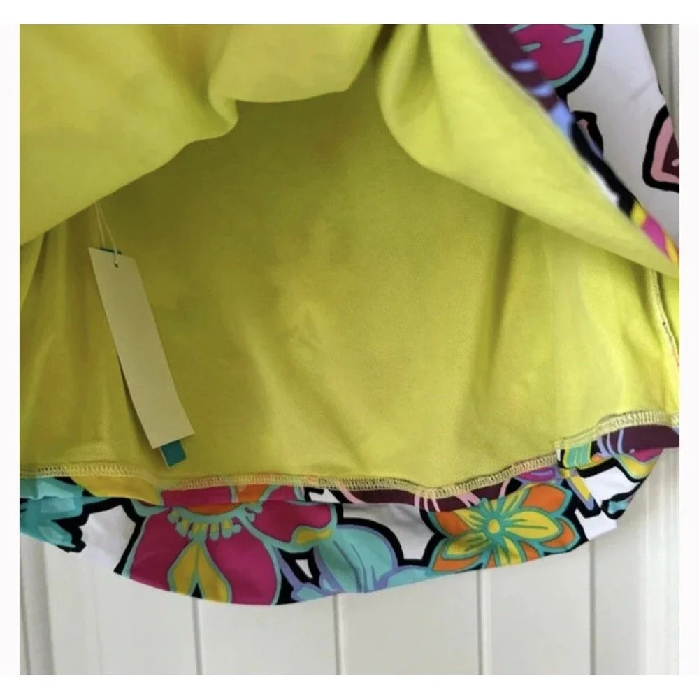 NWT Bleu Rod Beattie Color Crush Floral Tankini Top Hipster Bikini Bottom Sz 14 - Picture 7 of 12